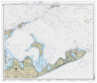 Block Island Sound and Gardiners Bay 1994 - Old Map Nautical Chart AC Harbors 13209 - New York