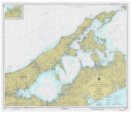 Shelter Island Sound and Peconic Bays 1979 - Old Map Nautical Chart AC Harbors 12358 - New York