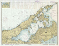 Shelter Island Sound and Peconic Bays 1990 - Old Map Nautical Chart AC Harbors 12358 - New York