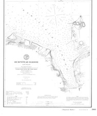 Hempstead Harbor 1959 B - Old Map Nautical Chart AC Harbors 366 - New York