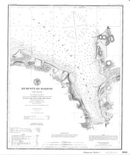Hempstead Harbor 1859 C - Old Map Nautical Chart AC Harbors 366 - New York
