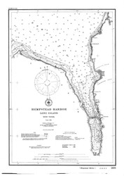Hempstead Harbor 1905A - Old Map Nautical Chart AC Harbors 366 - New York