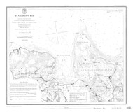 Huntington Bay 1888 A - Old Map Nautical Chart AC Harbors 368 - New York