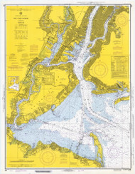 New York Harbor 1970 - Old Map Nautical Chart AC Harbors 369 - New York