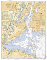 New York Harbor 2010 - Old Map Nautical Chart AC Harbors 12327 - New York