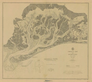 Jamaica Bay and Rockaway Inlet 1903 - Old Map Nautical Chart AC Harbors 542 - New York