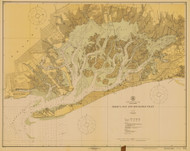 Jamaica Bay and Rockaway Inlet 1924 - Old Map Nautical Chart AC Harbors 542 - New York