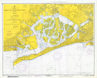 Jamaica Bay and Rockaway Inlet 1970 - Old Map Nautical Chart AC Harbors 542 - New York
