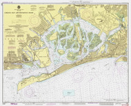 Jamaica Bay and Rockaway Inlet 1990 - Old Map Nautical Chart AC Harbors 12350 - New York