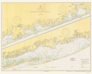 Shinnecock Bay to Great South Bay 1941 - Old Map Nautical Chart AC Harbors 578 - New York