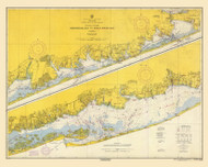 Shinnecock Bay to Great South Bay 1961 - Old Map Nautical Chart AC Harbors 578 - New York
