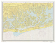 Hempstead Bay 1953 B - Old Map Nautical Chart AC Harbors 579 - New York