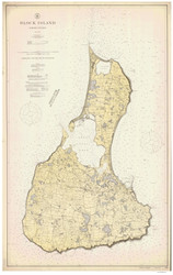 Block Island 1914 - Old Map Nautical Chart AC Harbors 269 - Rhode Island