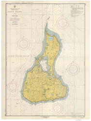 Block Island 1952 Copy B - Old Map Nautical Chart AC Harbors 269 - Rhode Island