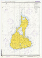 Block Island 1973 - Old Map Nautical Chart AC Harbors 269 - Rhode Island
