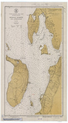 Bristol Harbor 1934 - Old Map Nautical Chart AC Harbors 354 - Rhode Island