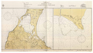 Harbors of Refuge at Point Judith and Block Island 1935 - Old Map Nautical Chart AC Harbors 276 - Rhode Island