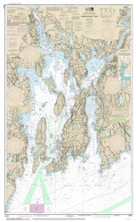 Narragansett Bay 2014 - Old Map Nautical Chart AC Harbors 13221 - Rhode Island
