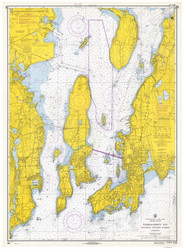 Newport Harbor and Entrance to Narragansett Bay 1968 - Old Map Nautical Chart AC Harbors 236 - Rhode Island