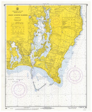 Point Judith Harbor 1968 - Old Map Nautical Chart AC Harbors 268 - Rhode Island