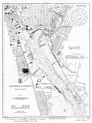 Providence Harbor 1917 - Old Map Nautical Chart AC Harbors 352 - Rhode Island