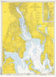 Providence River 1973 - Old Map Nautical Chart AC Harbors 278 - Rhode Island