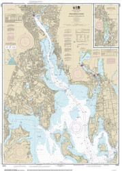 Providence River 2013 - Old Map Nautical Chart AC Harbors 13224 - Rhode Island