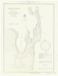 Warren River 1966 - Old Map Nautical Chart AC Harbors 355 - Rhode Island