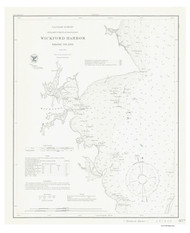 Wickford Harbor 1968 - Old Map Nautical Chart AC Harbors 357 - Rhode Island