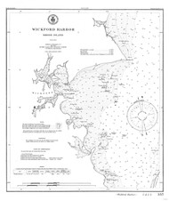 Wickford Harbor 1905 - Old Map Nautical Chart AC Harbors 357 - Rhode Island