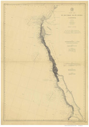 Point Buchon to Point Pinos 1893 Nautical Map Reprint - Spanish Names 5400 California - Big Area 1890s
