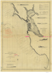Point Pinos to Bodega Head 1866 Nautical Map Reprint 5500 California - Big Area 1890s