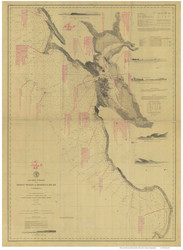 Point Pinos to Bodega Head 1877c Nautical Map Reprint 5500 California - Big Area 1890s