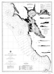Point Pinos to Bodega Head 1889b Nautical Map Reprint 5500 California - Big Area 1890s