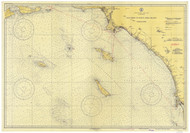 San Diego to Santa Rosa Island 1937 Nautical Map Reprint 5101 California - Big Area Post 1917