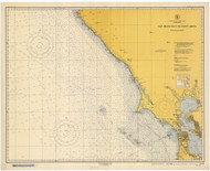 San Francisco to Point Arena 1949 Nautical Map Reprint 5502 California - Big Area Post 1917