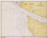 Approaches to Strait of Juan De Fuca 1940 Nautical Map Reprint 6102 Washington - Big Area Post 1917