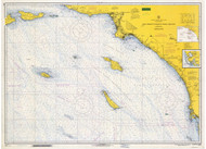 San Diego to Santa Rosa Island 1966 Nautical Map Reprint 5101 California - Big Area Post 1917