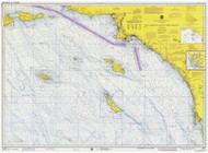 San Diego to Santa Rosa Island 1975 Nautical Map Reprint 5101 California - Big Area Post 1917