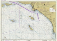 San Diego to Santa Rosa Island 1982 Nautical Map Reprint 5101 California - Big Area Post 1917
