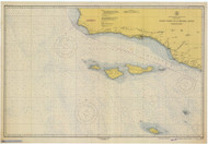 Point Dume to Purisma Point 1948 Nautical Map Reprint 5202 California - Big Area Post 1917