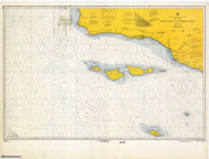 Point Dume to Purisma Point 1966 Nautical Map Reprint 5202 California - Big Area Post 1917
