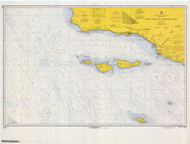 Point Dume to Purisma Point 1967 Nautical Map Reprint 5202 California - Big Area Post 1917