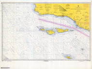Point Dume to Purisma Point 1969 Nautical Map Reprint 5202 California - Big Area Post 1917