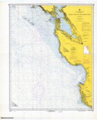 Point Sur to San Francisco 1967 Nautical Map Reprint 5402 California - Big Area Post 1917