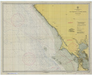San Francisco to Point Arena 1941 Nautical Map Reprint 5502 California - Big Area Post 1917