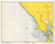 San Francisco to Point Arena 1966 Nautical Map Reprint 5502 California - Big Area Post 1917