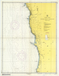 Trinidad Head to Cape Blanco 1952 Nautical Map Reprint 5702 California - Big Area Post 1917