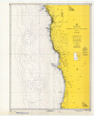 Trinidad Head to Cape Blanco 1967 Nautical Map Reprint 5702 California - Big Area Post 1917