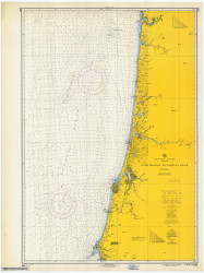 Cape Blanco to Yaquina Head 1966 Nautical Map Reprint 5802 Oregon - Big Area Post 1917